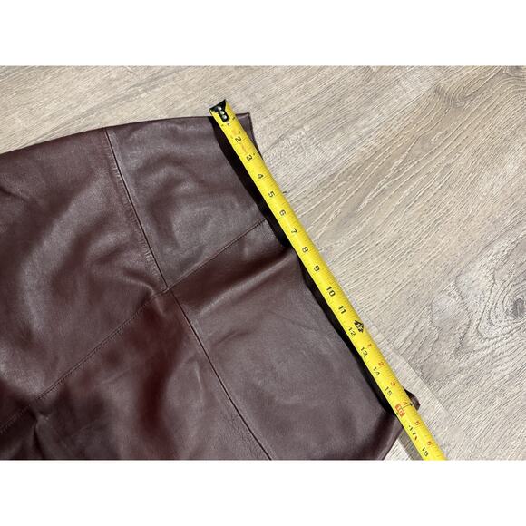 CLASSIQUES Entire Leather party Skirt Size 12 LINED MSRP: $350.00 EUC - Picture 5 of 7